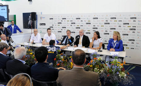 Presentazione della squadra azzurra a Casa Italia